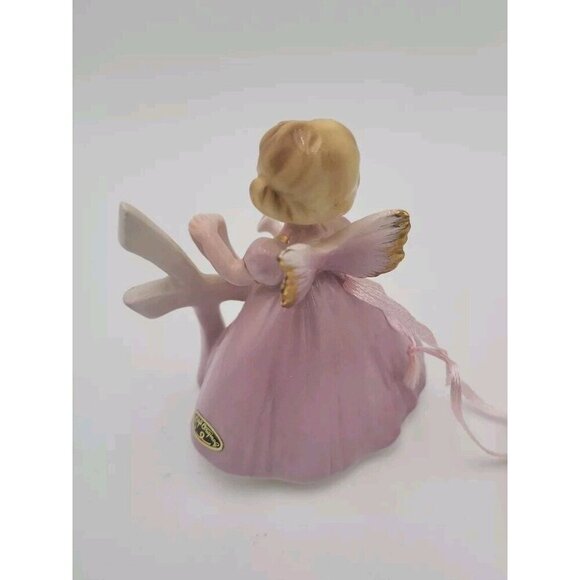Josef Originals 4th Birthday Girl Angel Figurine Tag And Stickers Watering Can - Picture 3 of 16